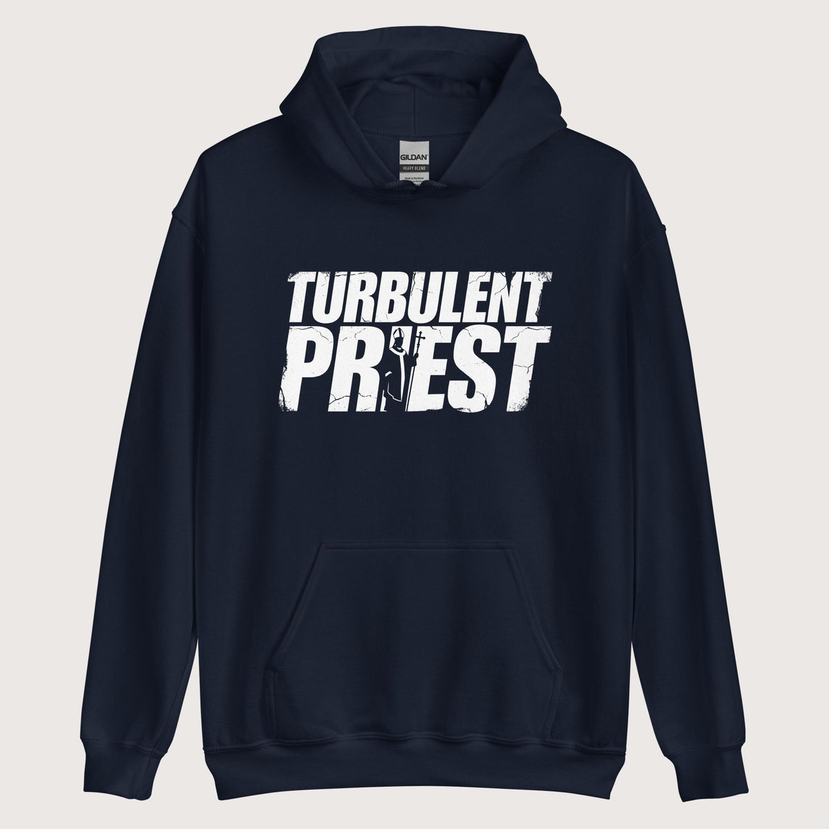 Navy Thomas Becket Turbulent Priest Hoodie - history buff gift by HistoHead