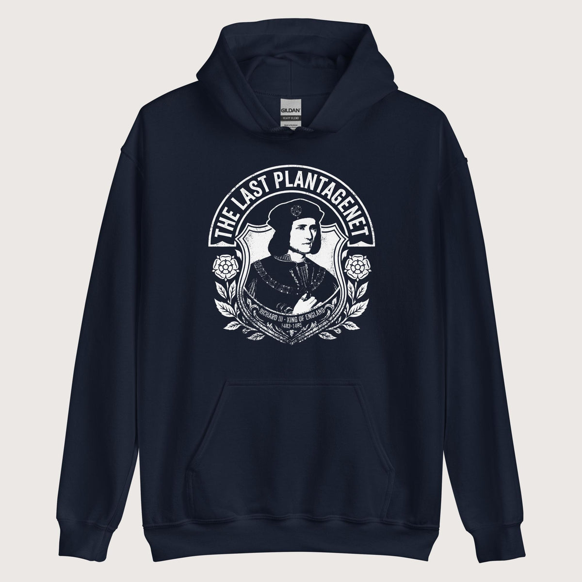Navy Richard III The Last Plantagenet Hoodie - history buff gift by HistoHead