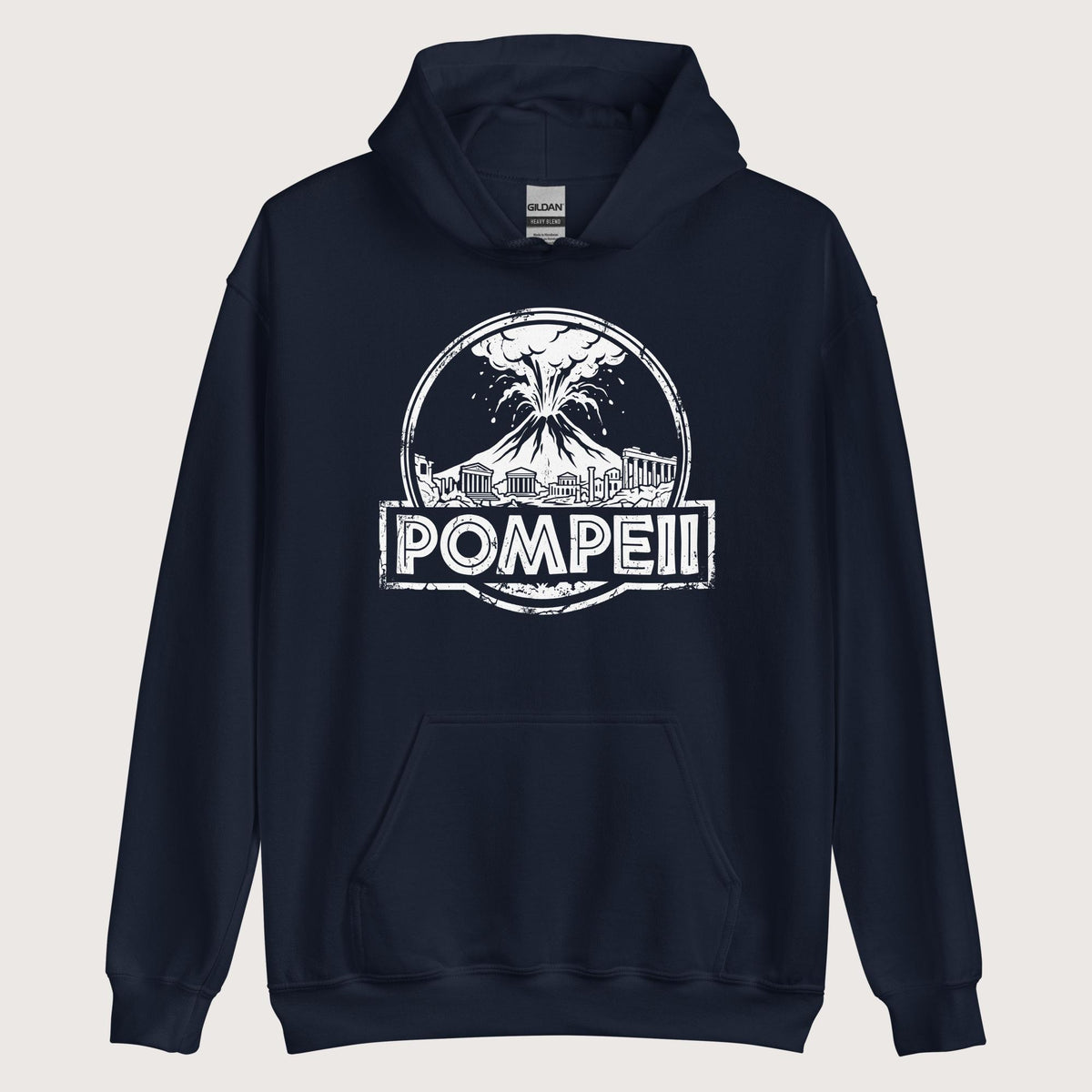 Navy Pompeii Hoodie - history buff gift by HistoHead