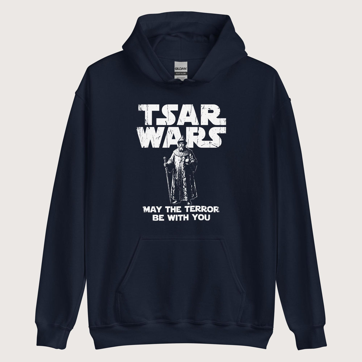 Navy Ivan the Terrible Tsar Wars Hoodie - history buff gift by HistoHead