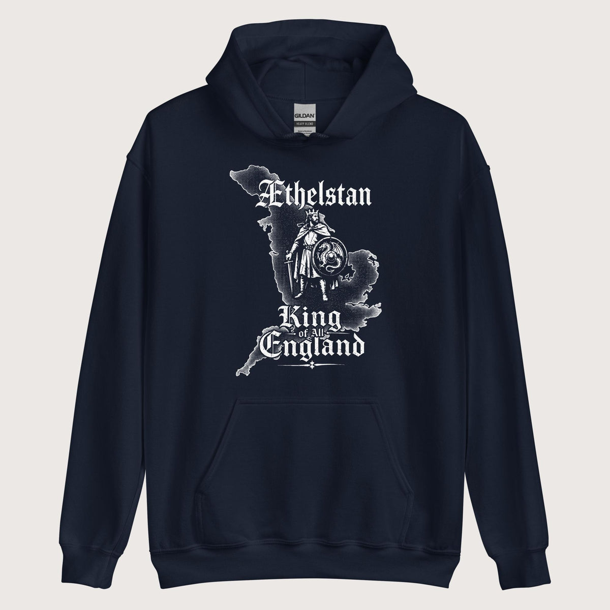 Navy Æthelstan Territory Hoodie - history buff gift by HistoHead