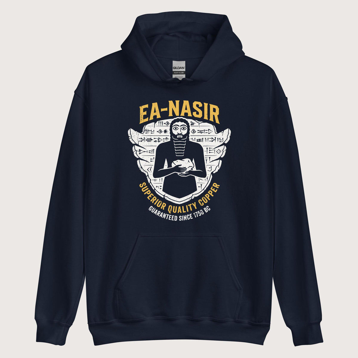 Navy Ea-Nasir Superior Copper Guaranteed Hoodie - history buff gift by HistoHead