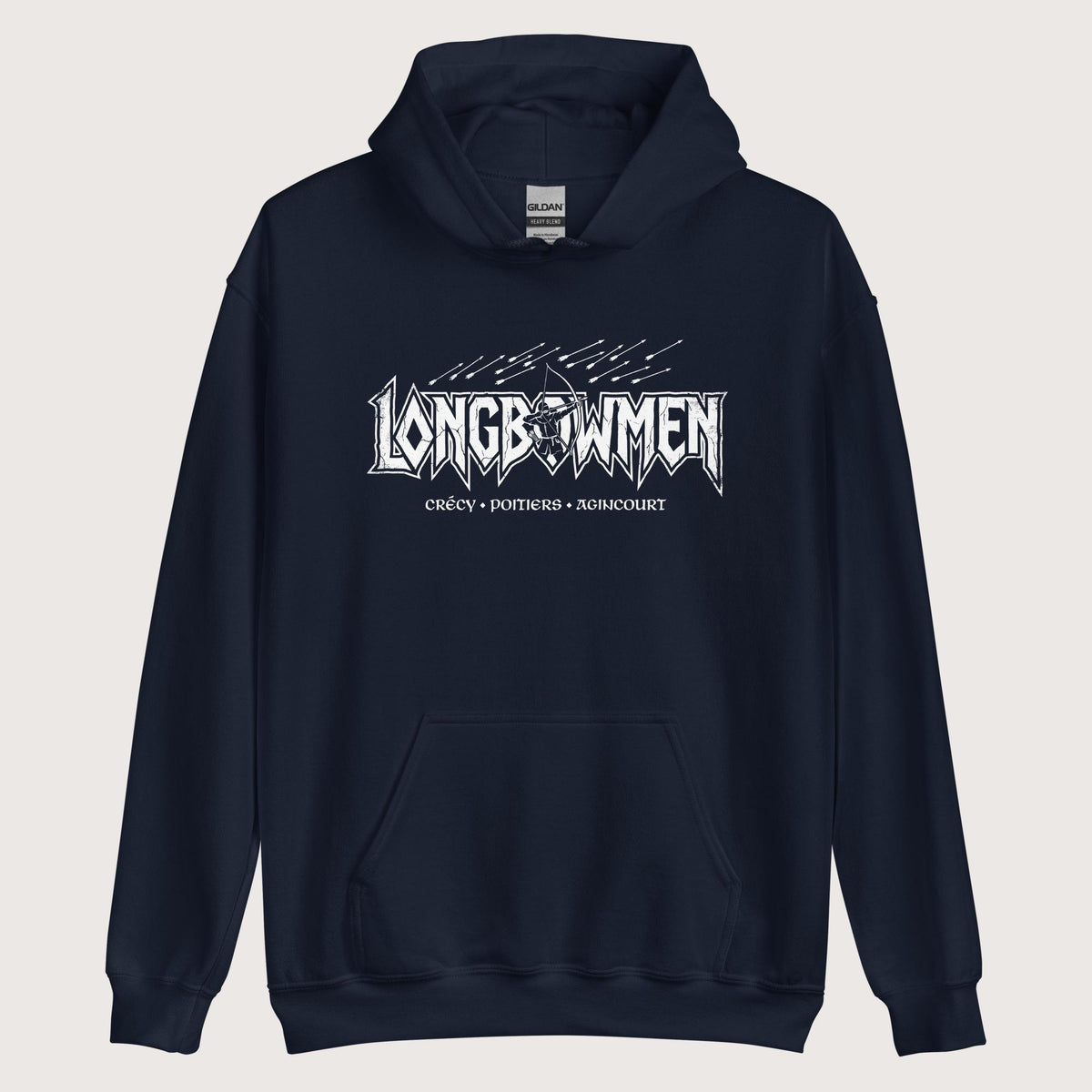 Navy Longbowmen Hoodie - history buff gift by HistoHead