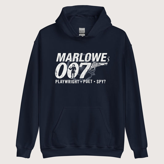 Navy Marlowe 007 Hoodie - history buff gift by HistoHead