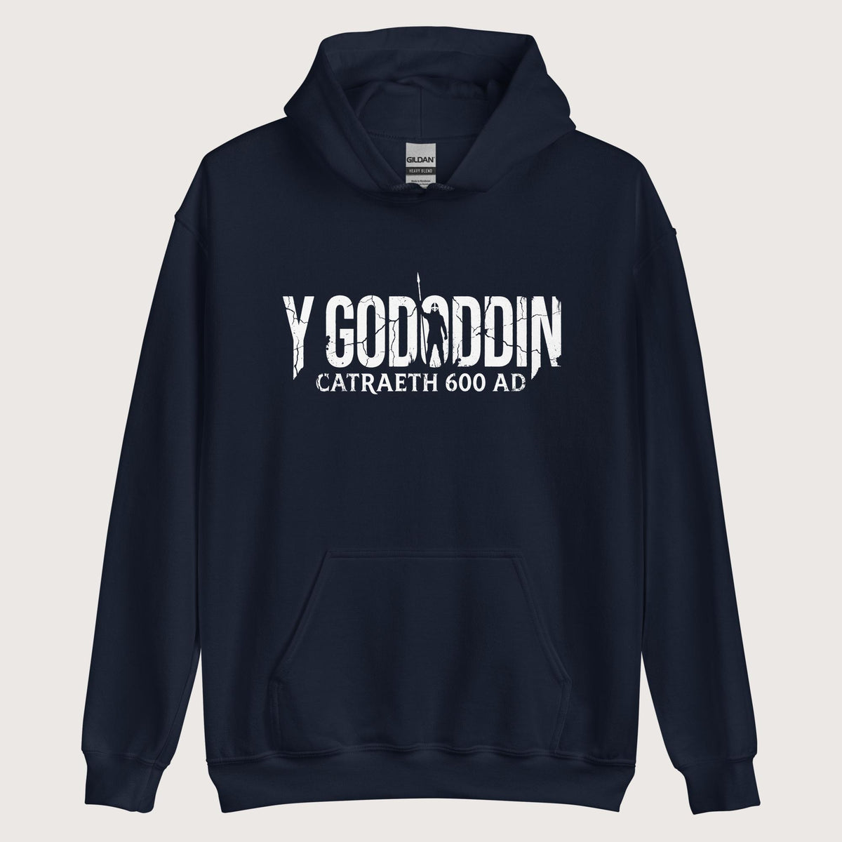 Navy Y Gododdin Catraeth 600 Hoodie - history buff gift by HistoHead