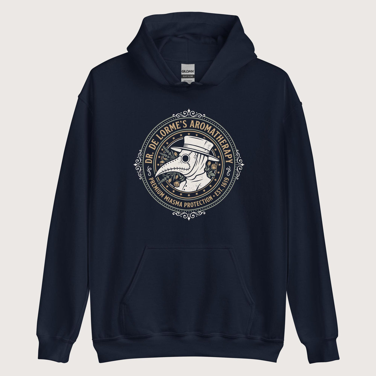 Navy Dr. De Lorme's Aromatherapy Hoodie - history buff gift by HistoHead
