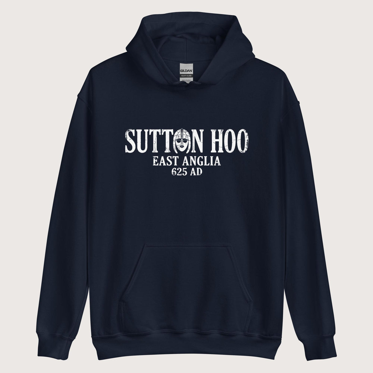 Navy Sutton Hoo Hoodie - history buff gift by HistoHead