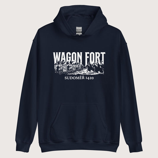 Navy Wagon Fort Battle of Sudoměř Hoodie - history buff gift by HistoHead