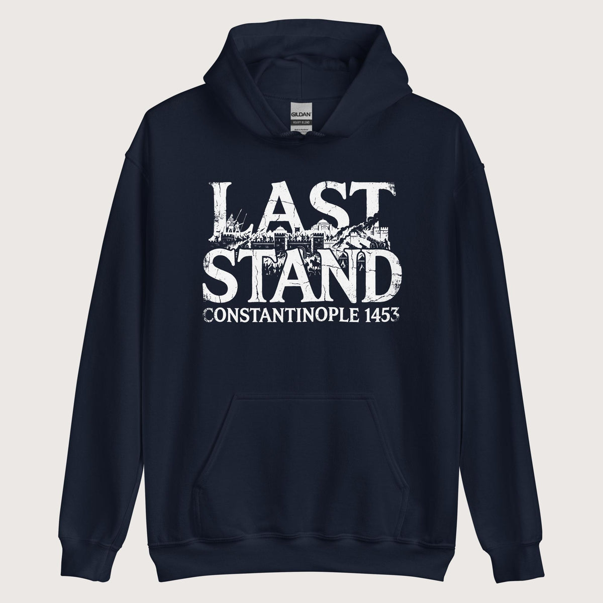 Navy Last Stand Constantinople 1453 Hoodie - history buff gift by HistoHead