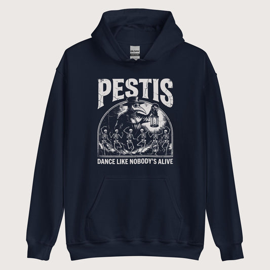 Navy Pestis Dance Hoodie - history buff gift by HistoHead