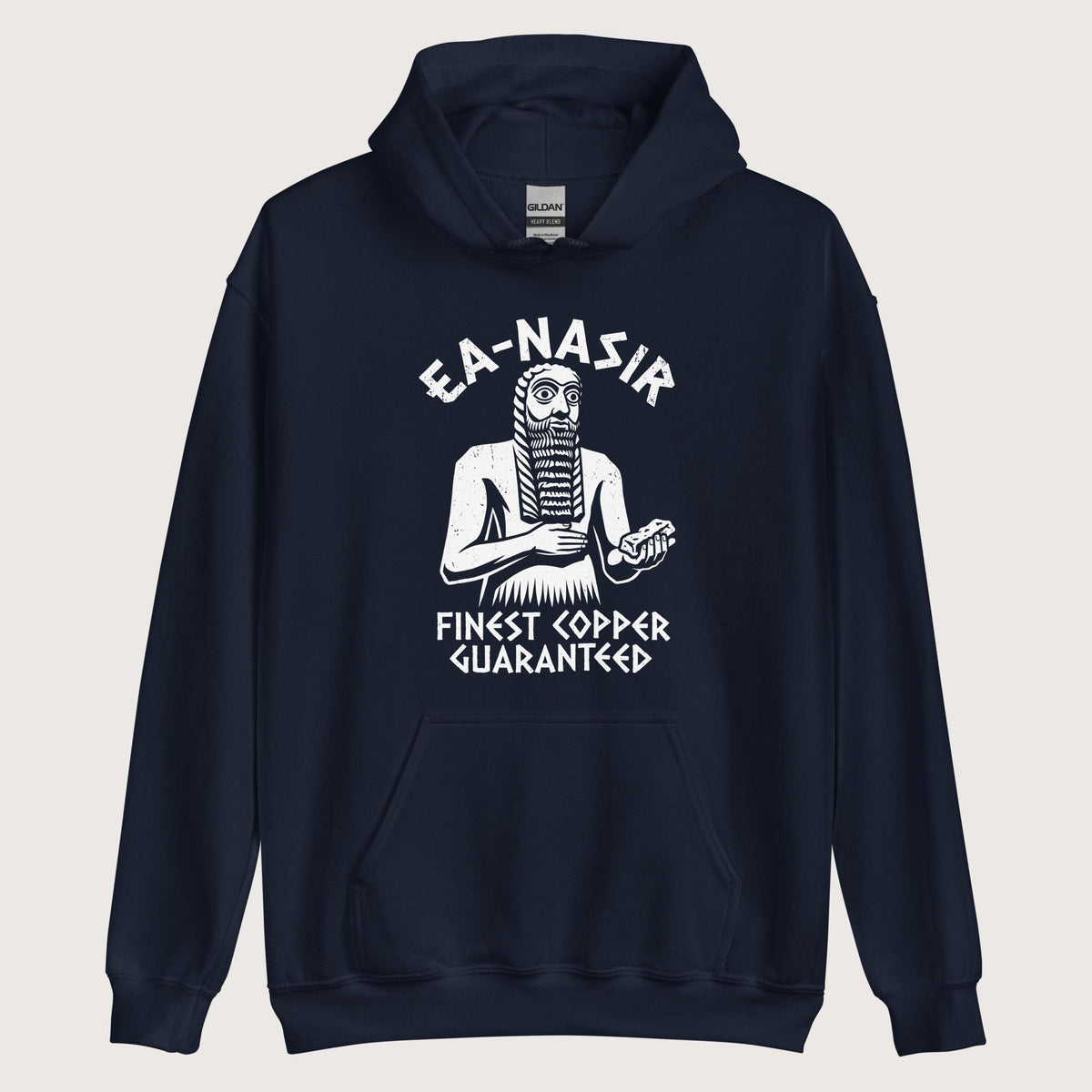 Navy Ea-Nasir Finest Copper Hoodie - history buff gift by HistoHead