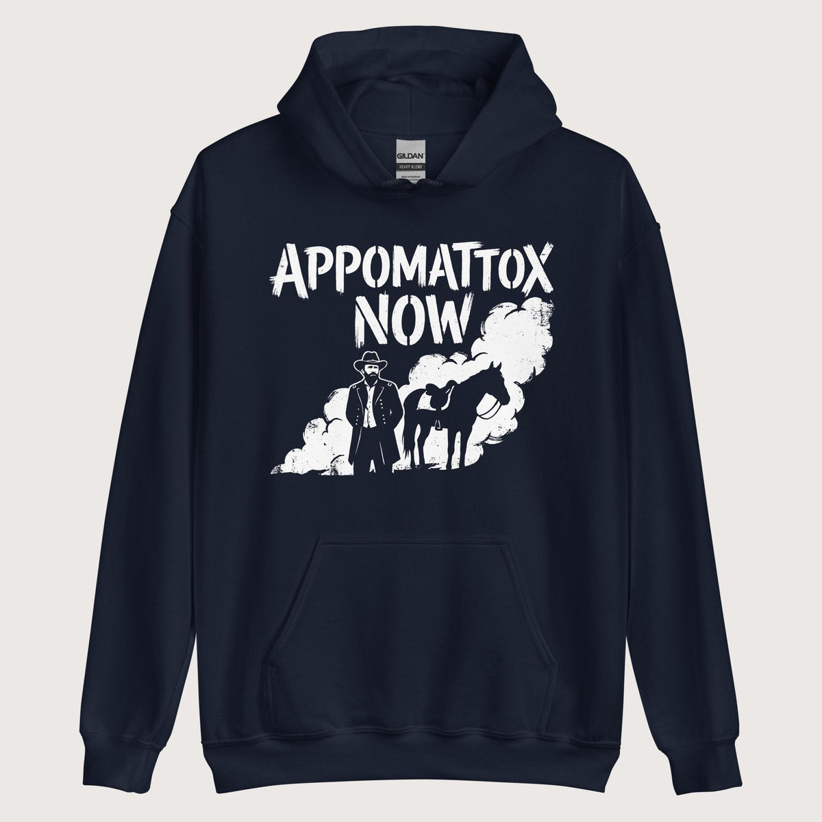 Navy Appomattox Now Hoodie - history buff gift by HistoHead
