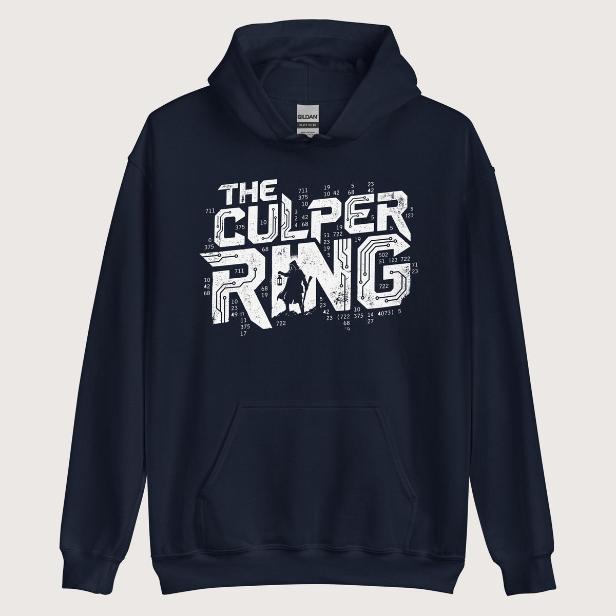 Navy The Culper Ring Hoodie - history buff gift by HistoHead