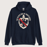 Navy Du Guesclin The Black Dog of Brocéliande Hoodie - history buff gift by HistoHead