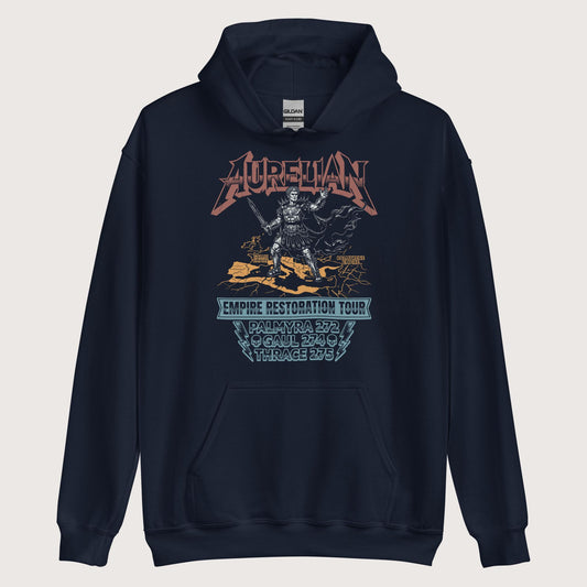 Navy Aurelian Empire Restoration Tour Hoodie - history buff gift by HistoHead
