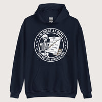 Navy Great At Dates Hoodie - history buff gift by HistoHead