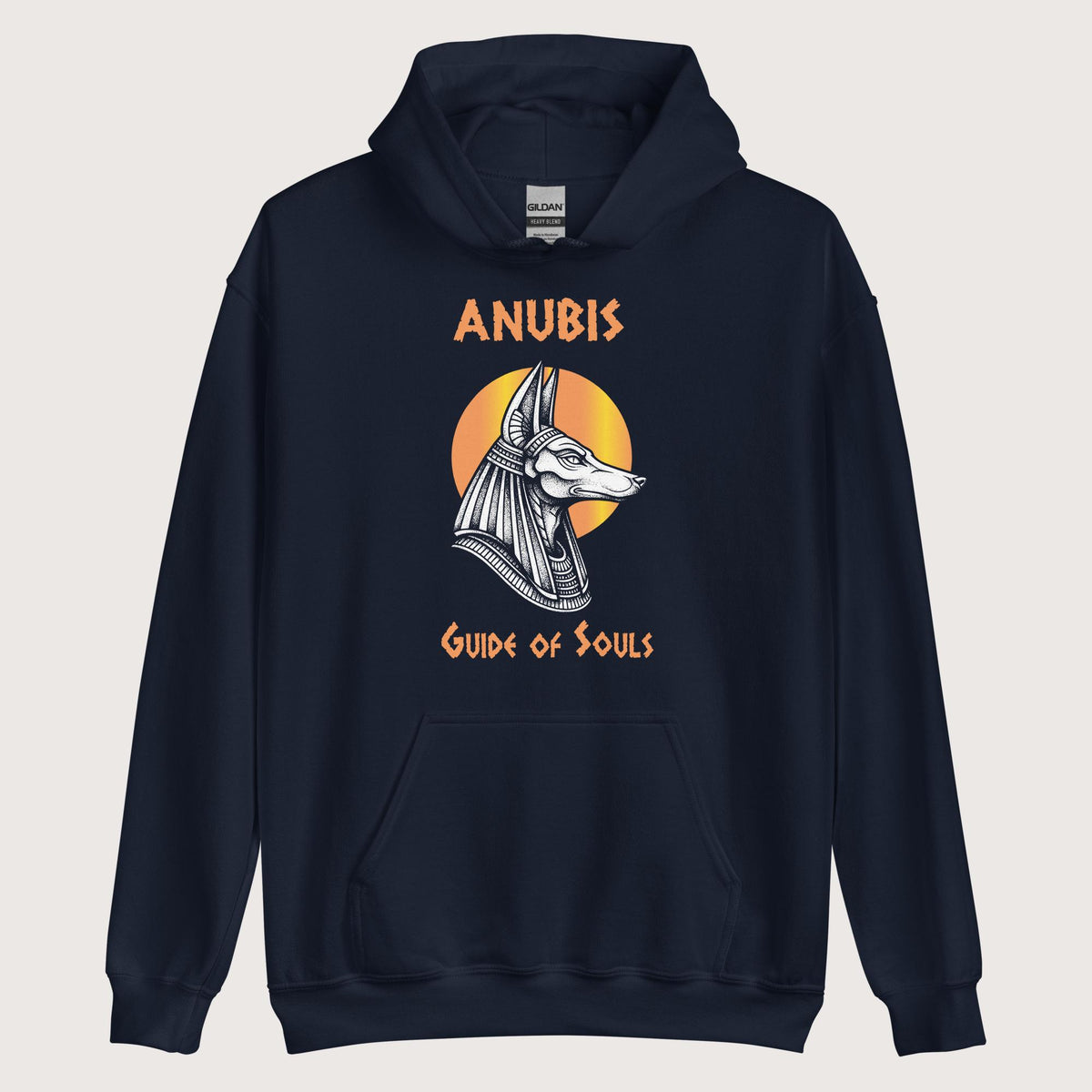 Navy Anubis Guide of Souls Hoodie - history buff gift by HistoHead