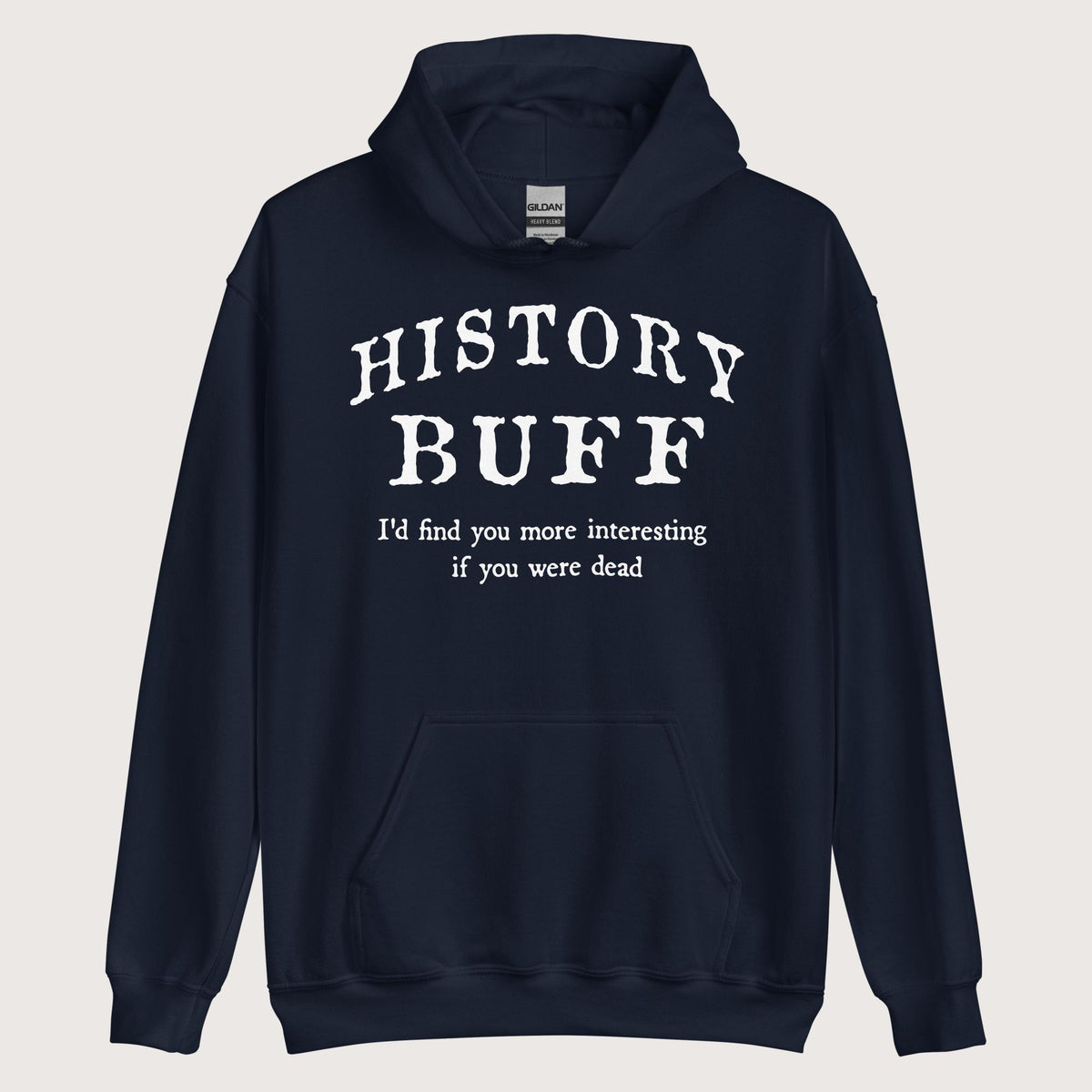 Navy History Buff Hoodie - history buff gift by HistoHead
