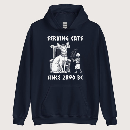 Navy Serving Cats Since 2890 BC Hoodie - history buff gift by HistoHead