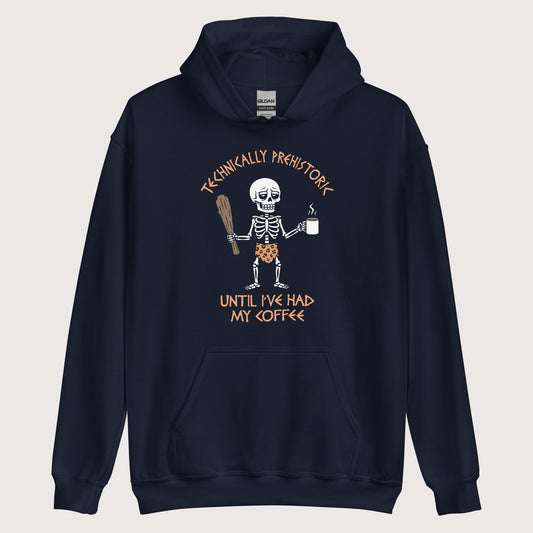 Navy Until I've Had My Coffee Hoodie - history buff gift by HistoHead