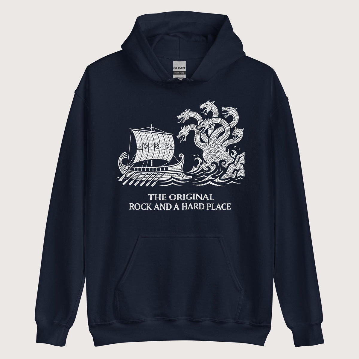Navy Odyssey Rock and a Hard Place Hoodie - history buff gift by HistoHead