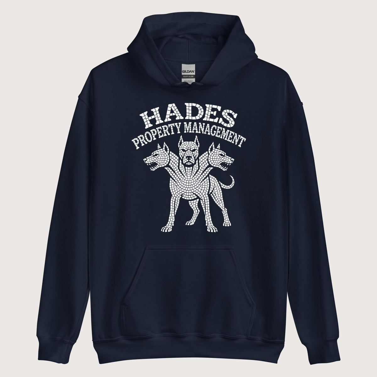 Navy Hades Property Management Hoodie - history buff gift by HistoHead