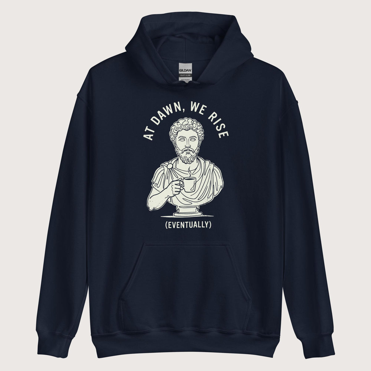 Navy At Dawn We Rise Hoodie - history buff gift by HistoHead