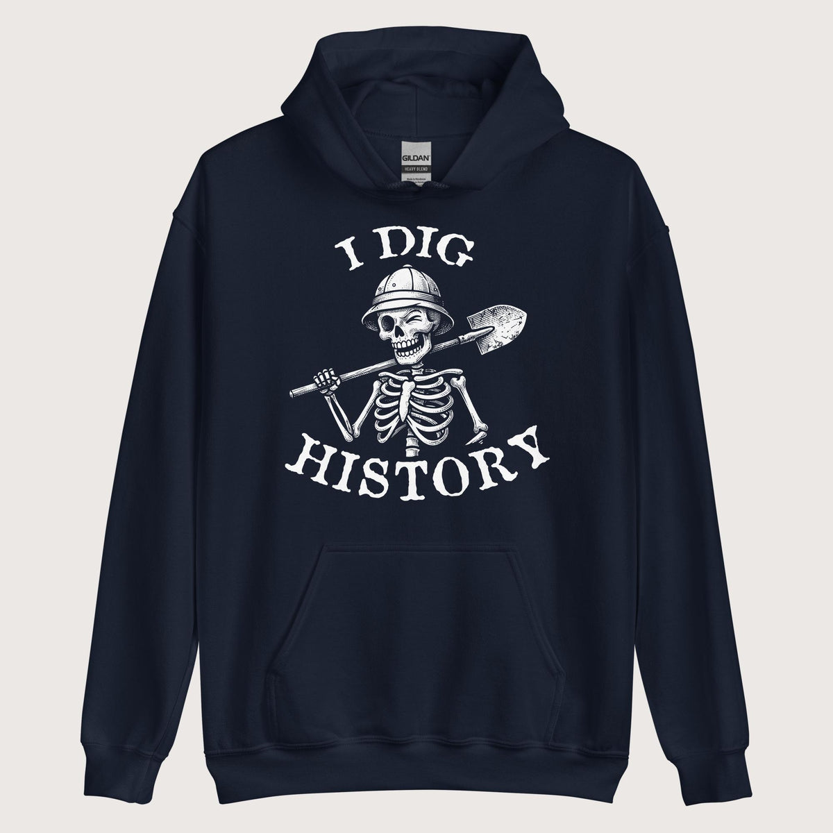 Navy I Dig History Hoodie - history buff gift by HistoHead