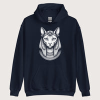 Navy Bastet Hoodie - history buff gift by HistoHead