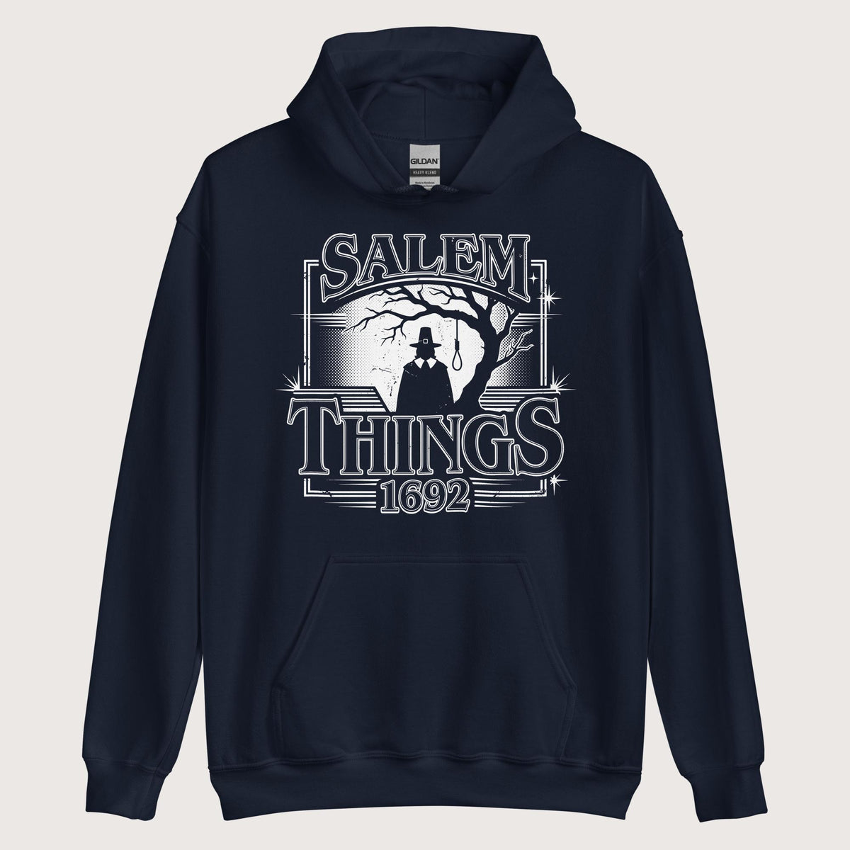 Navy Salem Things 1692 Hoodie - history buff gift by HistoHead