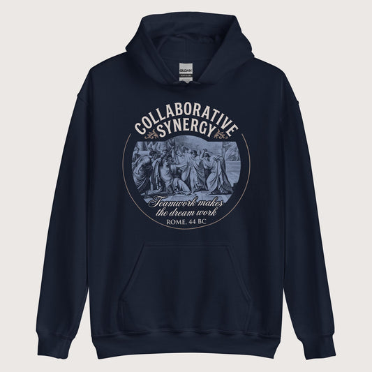 Navy Collaborative Synergy Hoodie - history buff gift by HistoHead