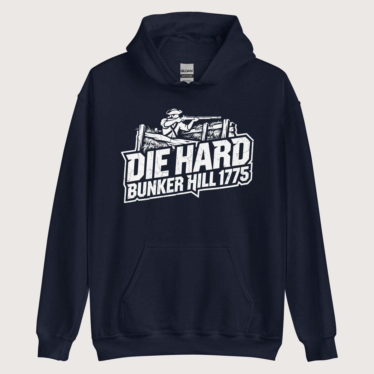 Navy Die Hard Bunker Hill 1775 Hoodie - history buff gift by HistoHead