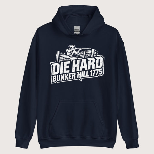 Navy Die Hard Bunker Hill 1775 Hoodie - history buff gift by HistoHead