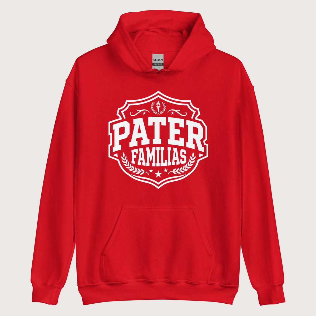 Red Pater Familias Latin Hoodie - history buff gift by HistoHead