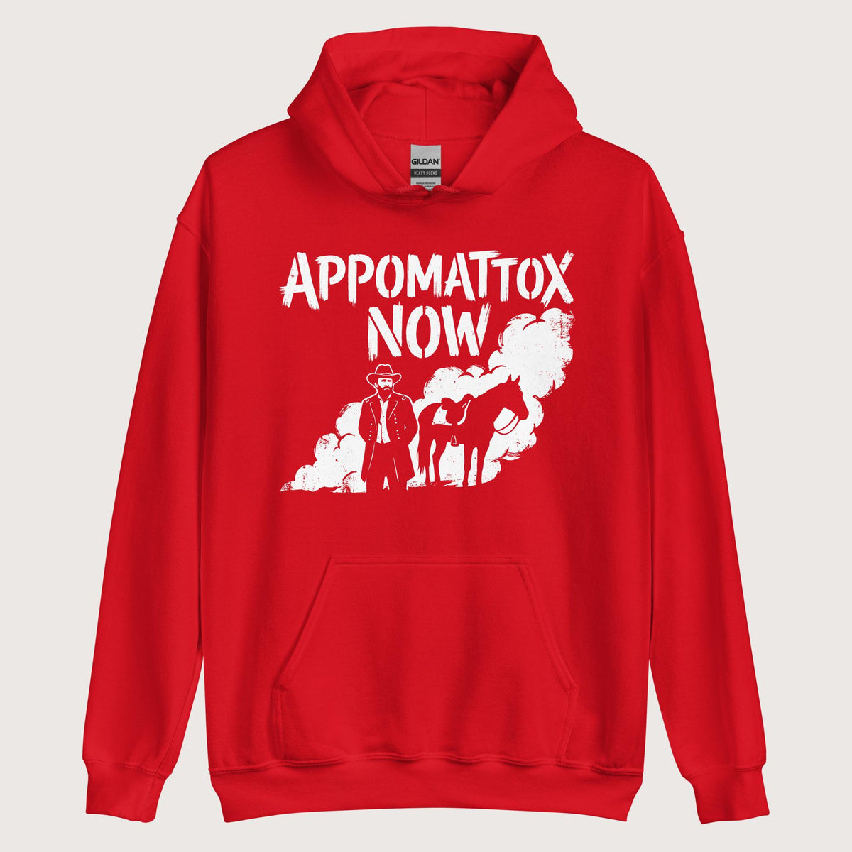 Red Appomattox Now Hoodie - history buff gift by HistoHead