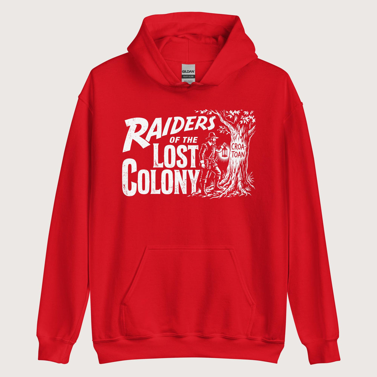 Red Raiders of the Lost Colony Hoodie - history buff gift by HistoHead