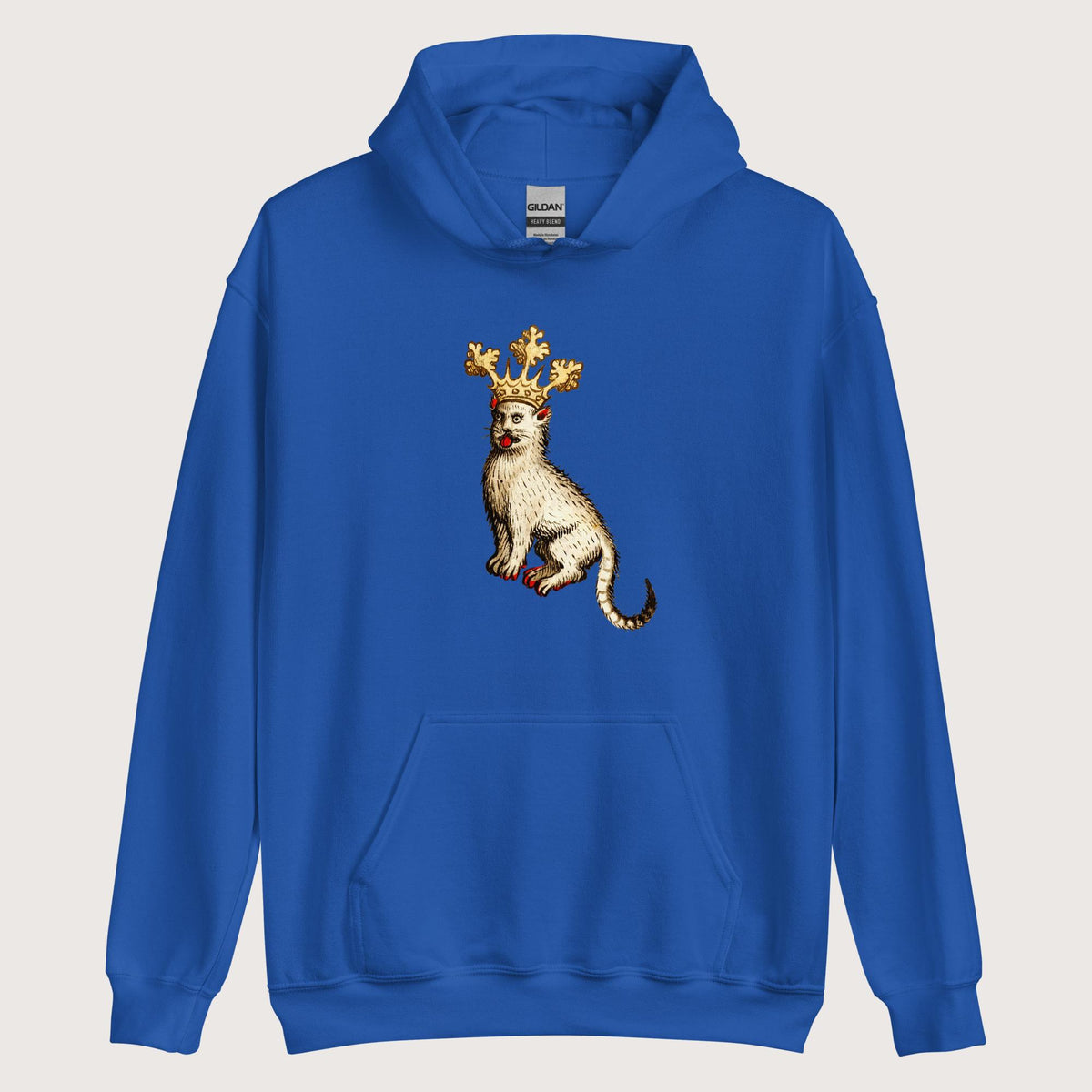 Royal Medieval Cat King Hoodie - history buff gift by HistoHead