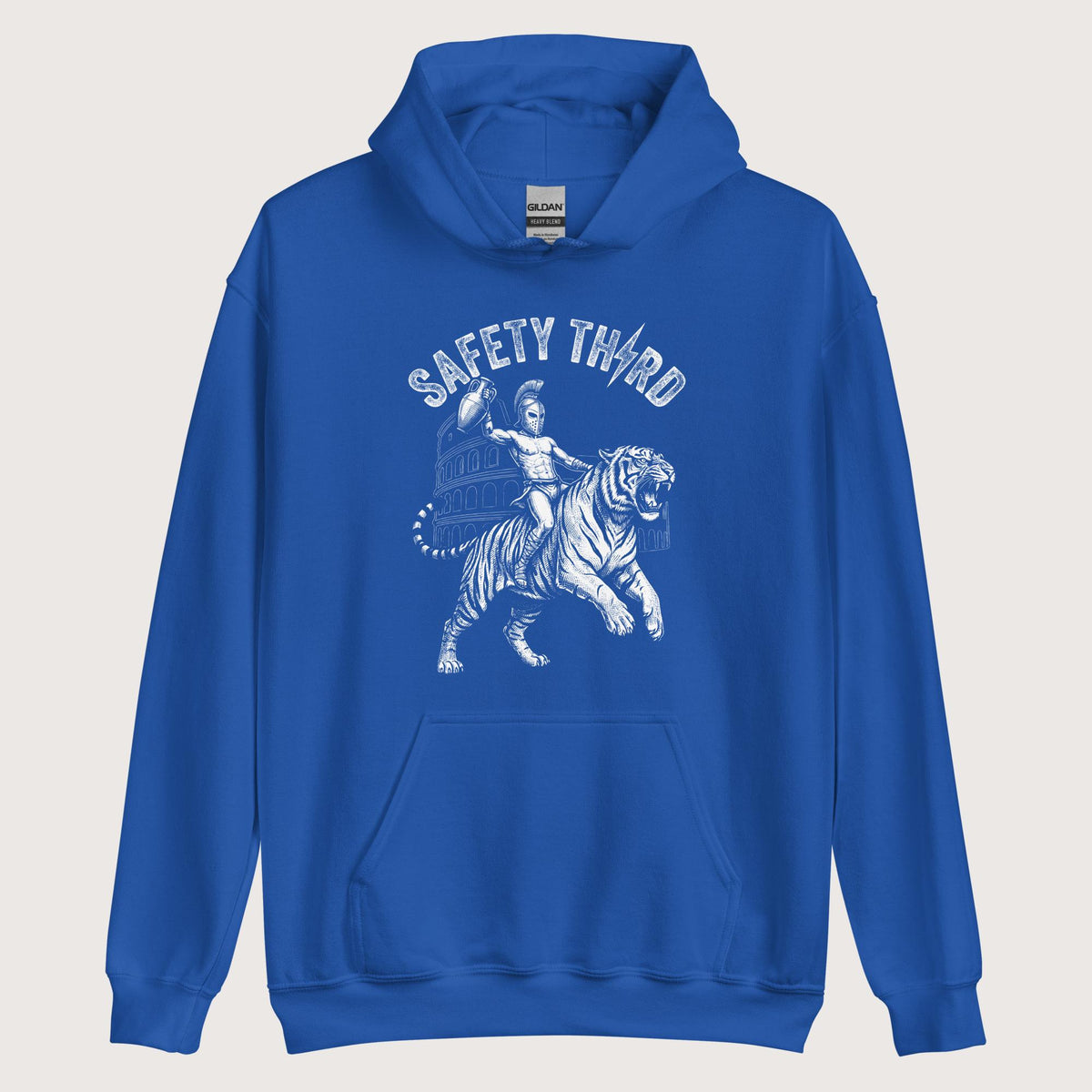 Royal Gladiator Safety Third Hoodie - history buff gift by HistoHead
