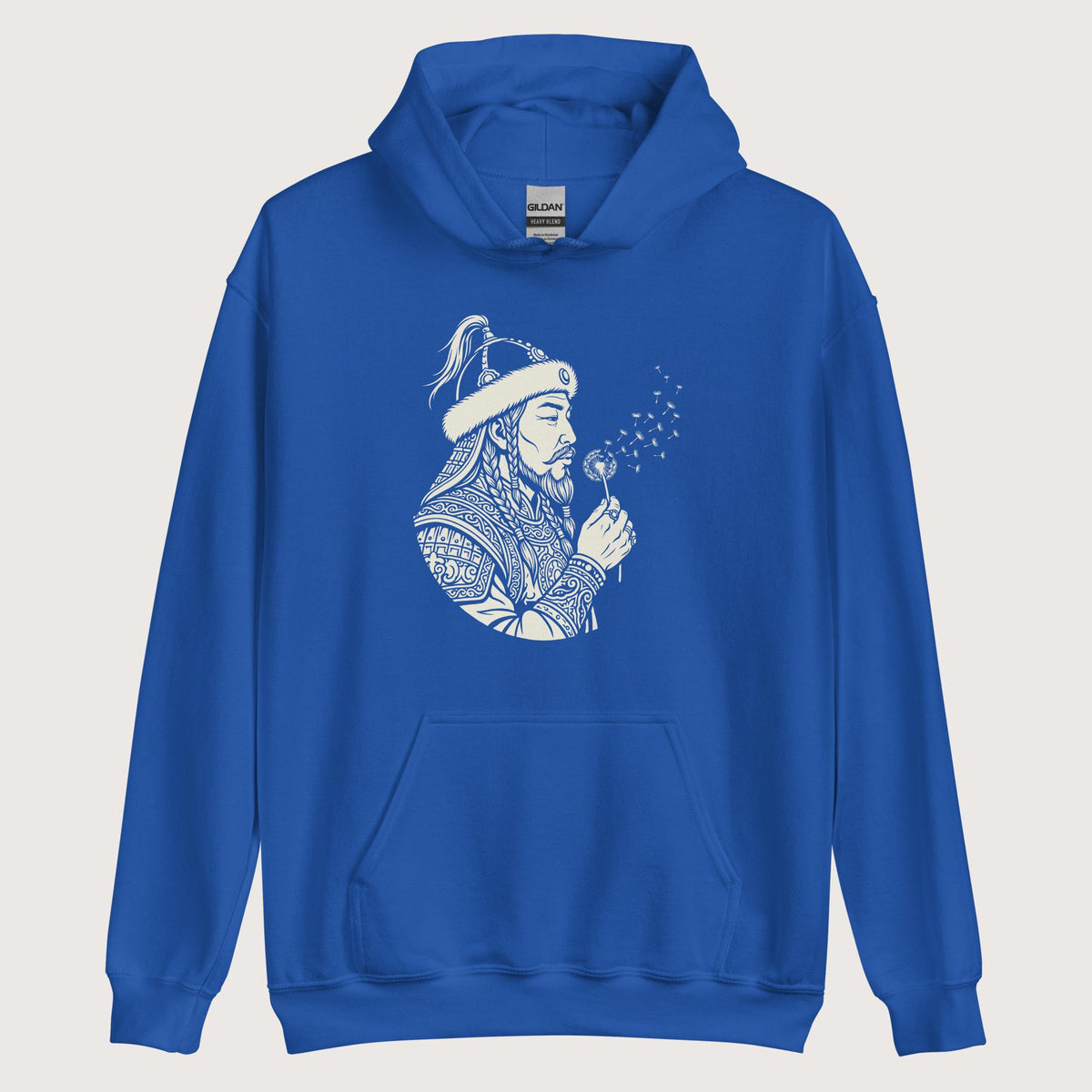 Royal Genghis Khan Blowing Wishes Hoodie - history buff gift by HistoHead