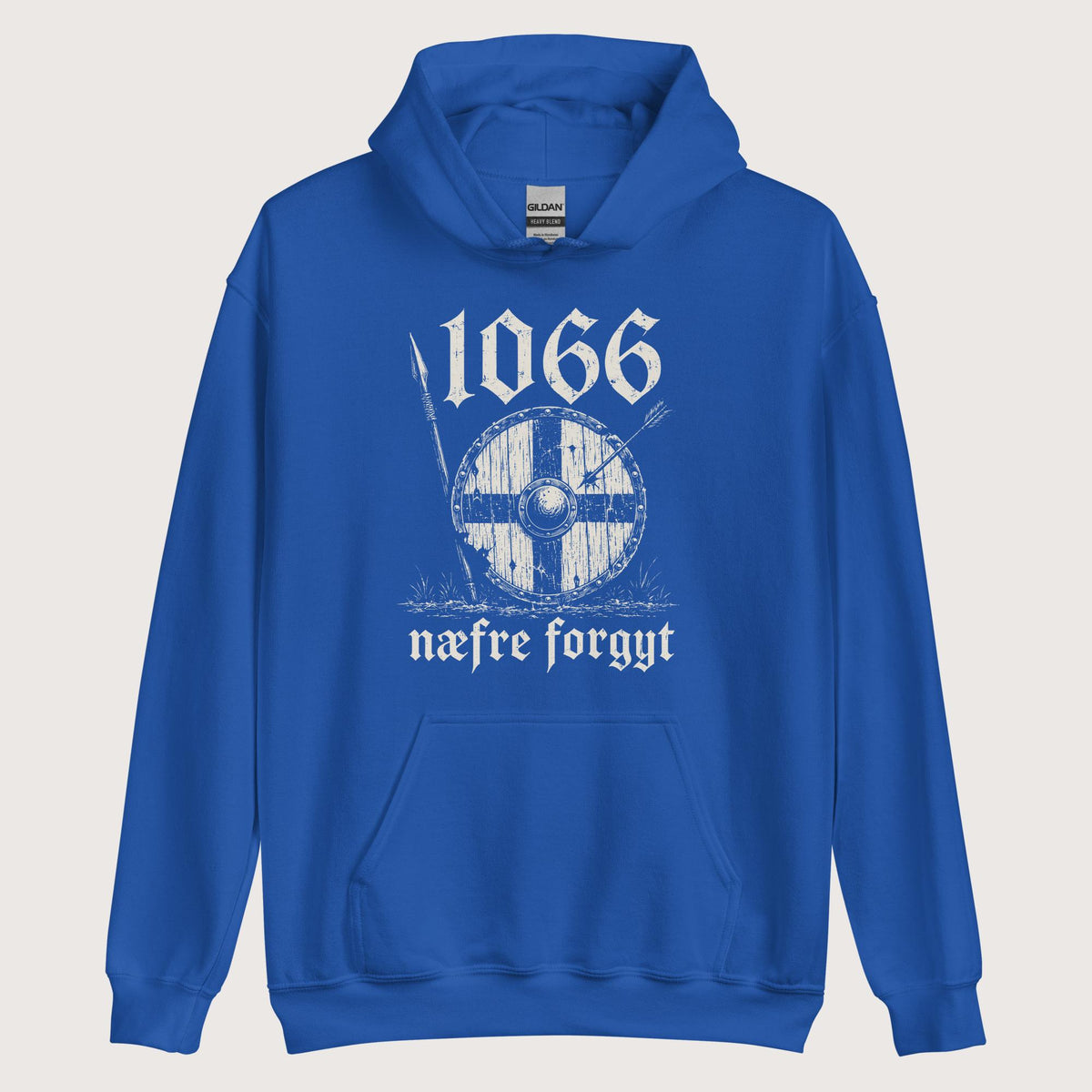 Royal 1066 Never Forget in Old English Hoodie - history buff gift by HistoHead