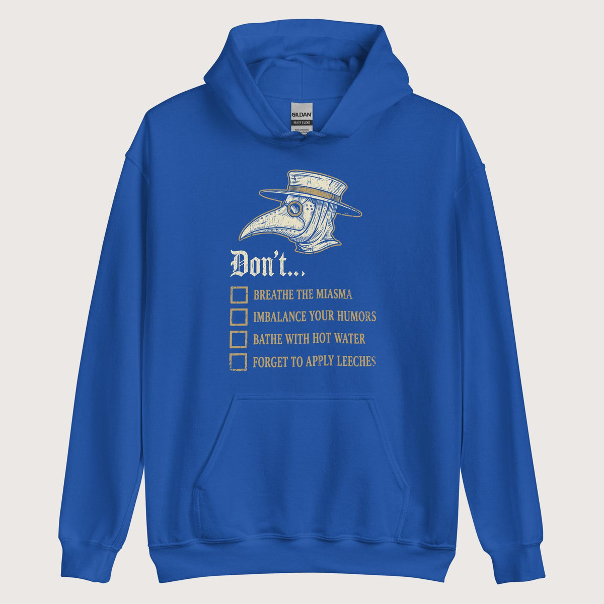 Royal Plague Doctor Advice Hoodie - history buff gift by HistoHead