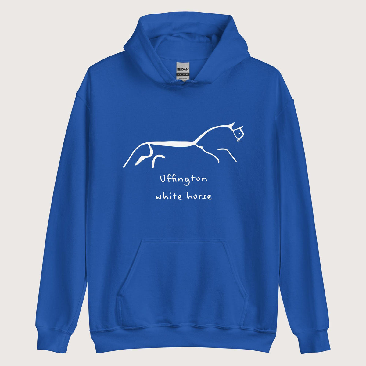 Royal Uffington White Horse Hoodie - history buff gift by HistoHead