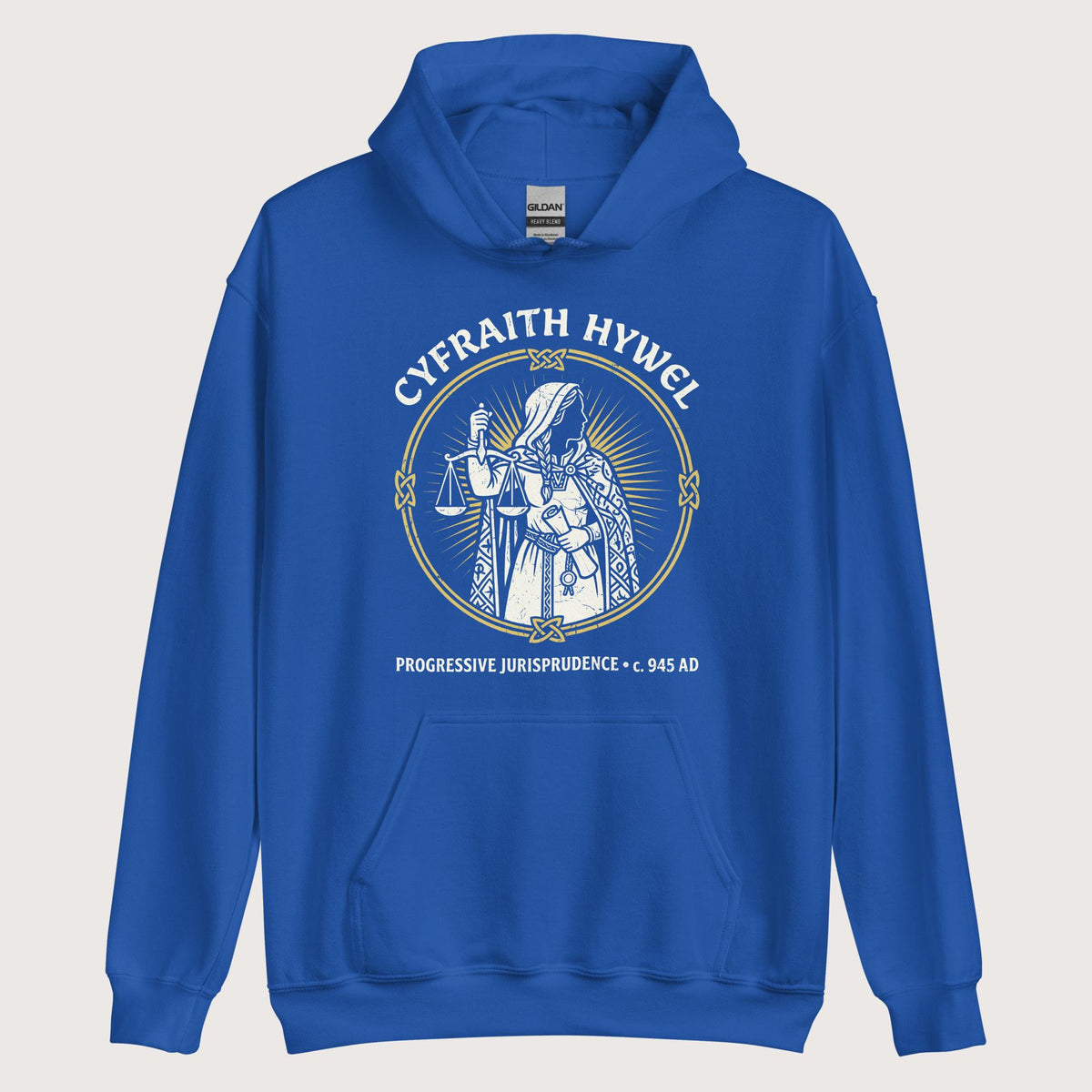 Royal Cyfraith Hywel Progressive Jurisprudence Hoodie - history buff gift by HistoHead