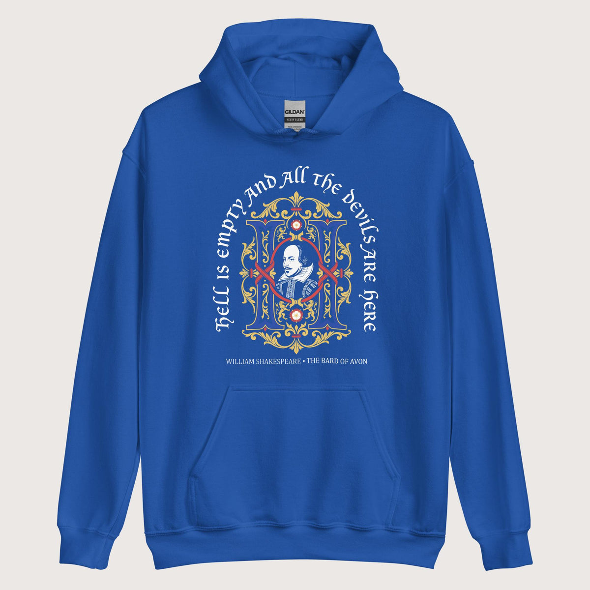Royal Shakespeare Hell Is Empty Hoodie - history buff gift by HistoHead