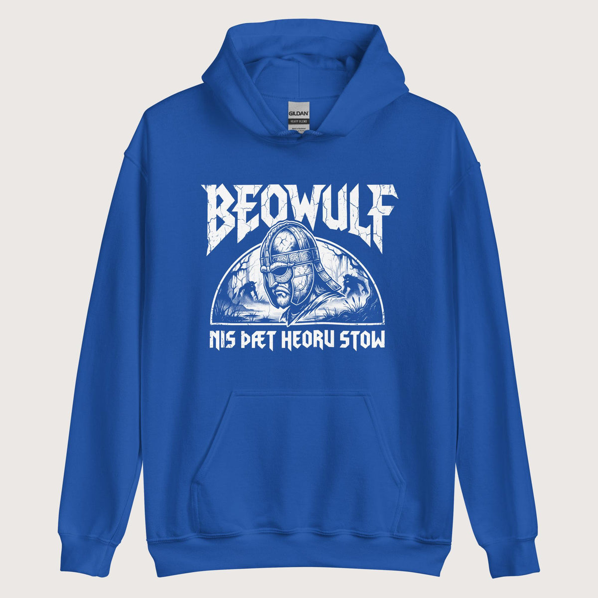 Royal Beowulf That Is No Pleasant Place Old English Hoodie - history buff gift by HistoHead