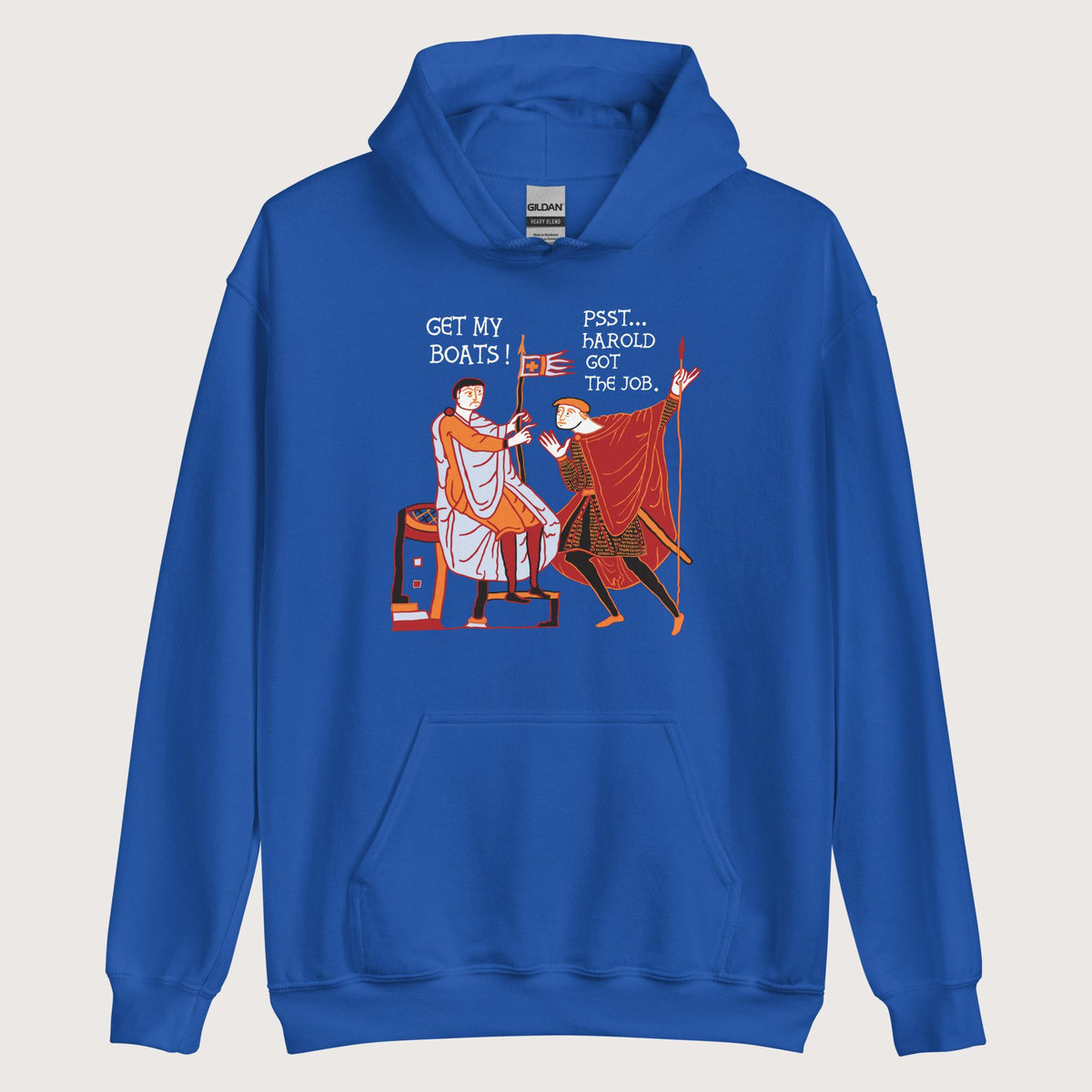 Royal Bayeux Tapestry Harold Got the Job Hoodie - history buff gift by HistoHead