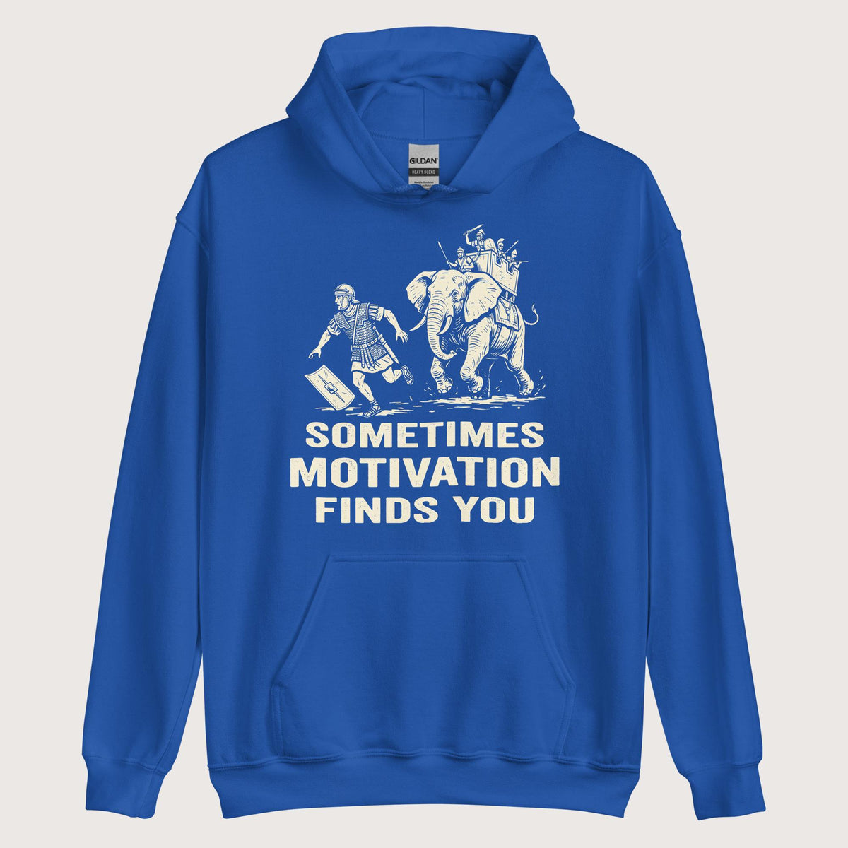 Royal Motivation Finds You War Elephant Edition Hoodie - history buff gift by HistoHead