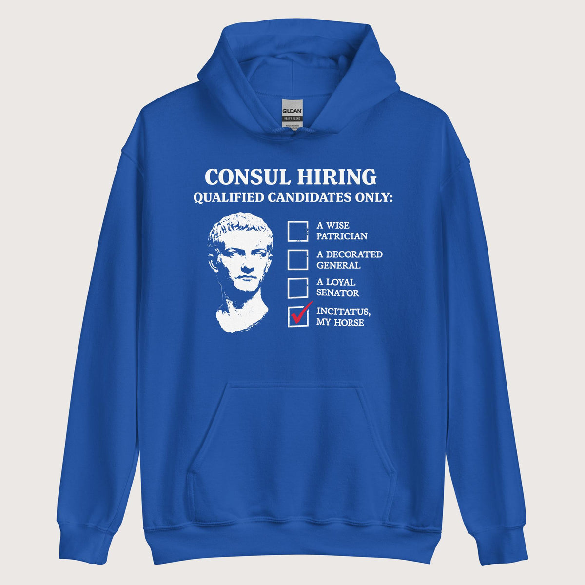 Royal Caligula's Nominee for Consul Hoodie - history buff gift by HistoHead