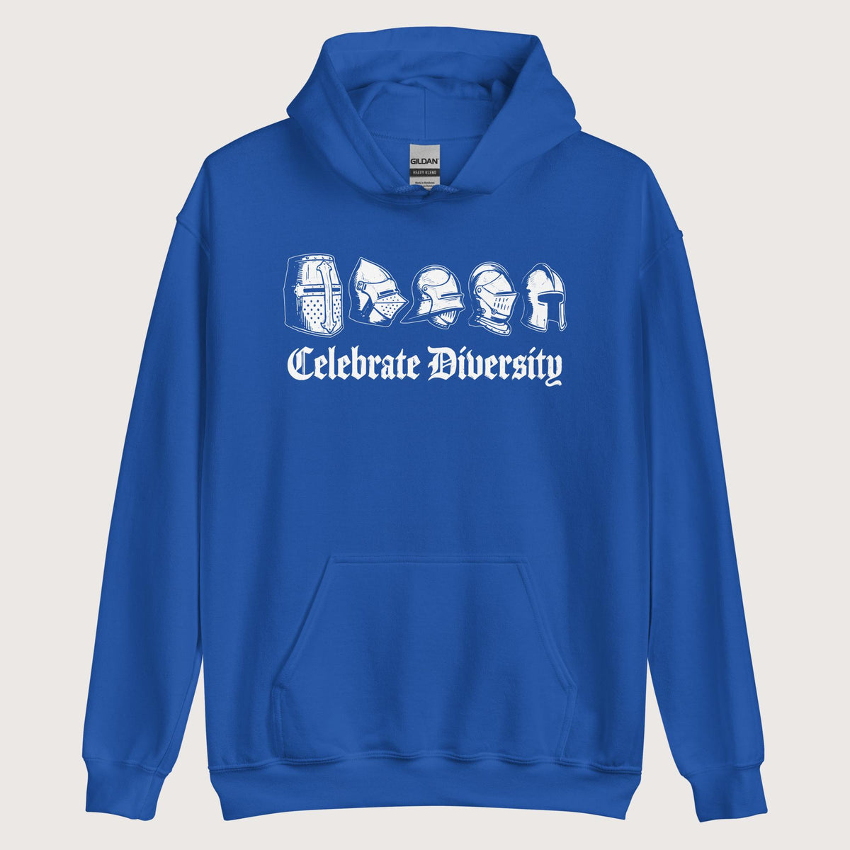 Royal Celebrate Diversity Medieval Helmets Edition Hoodie - history buff gift by HistoHead