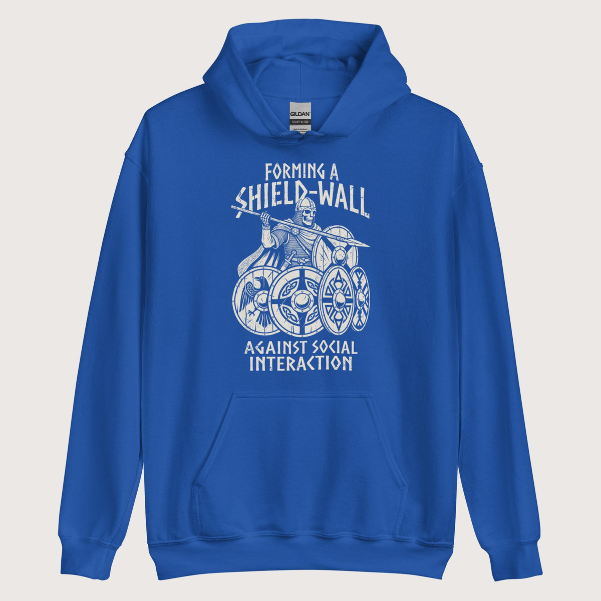 Royal Shieldwall Against Social Interaction Hoodie - history buff gift by HistoHead